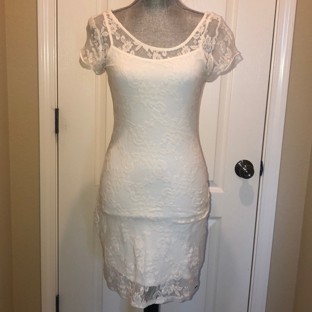 Hollister White Lace Dress
